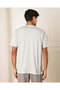 Men Grey Solid T-Shirt - 3