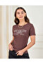 Women Brown Printed T-shirt