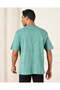 Men Green Plain T-Shirt - 3