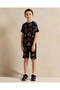 Boys Black Printed T-Shirt - 2