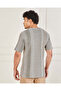 Men Grey Striped T-Shirt - 3