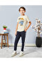 Boys Beige Printed T-Shirt - 3