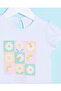 Infant Girls White Placement Print T-Shirt - 2