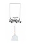 10 Pieces White A4 Standing Price Tag Framed Price Tag Donkey Hanging Tag - 2
