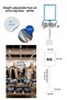 10 Pieces Blue White A4 Standing Price Tag Framed Price Tag Donkey Hanging Tag