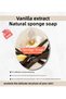 Vanilla Scented Natural Sponge Soap 125 Gr, Skin Renewing, Purifying, Exfoliating Effect - 4