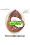 Coconut Scented Natural Sponge Soap 125 Gr, Skin Renewing, Purifying, Exfoliating Effect - 8