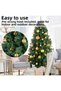 Set of 12 Gold 6 cm Christmas Balls, Pine Tree Balls, Ornament Balls - 6