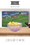 4 Liter Transparent Purple Presentation Bowl – Bpa-Free, Multi-Purpose, Large Bowl with Aesthetic Pattern 24.9X12.4 cm - 2
