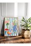 Watercolor Look Still Life One Piece Wooden Framed Painting - 2