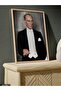 Mustafa Kemal Atatürk One Piece Wooden Framed Painting - 5