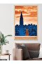 The New Yorker Poster Cat One Piece Wooden Framed Painting