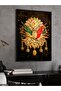 Ottoman Tughra One Piece Black Wooden Framed Painting - 5