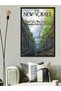 The New Yorker Poster Train Track One Piece Black Wooden Framed Painting