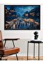 Night Market One Piece Black Wooden Framed Painting