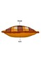Plaid Throw Pillow Cover Ethnic Bohemian Modern Yellow Brown Plush Piped Decorative Home Textile - 4