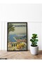 Sanremo Poster One Piece Black Wooden Framed Painting - 2