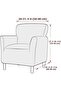 Lycra Stretch Elastic Flexible Square Pattern Armchair Single Seat Cover Sofa Cover - 6