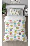 Flower Cactus Leaf Patterned Printed Specially Designed Single Modern Stylish Duvet Cover Set Without Sheets