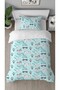 Teddy Bear Bear Be Cool Patterned Printed Special Design Single Stylish Children's Duvet Cover Set Without Sheets