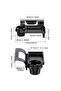 Car interior cup holder organizer cup holder storage box black - 5