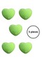 5 Pcs Porcelain Children's Room Green Heart Furniture Handle Ceramic Drawer Cabinet Knob (55X45 mm)