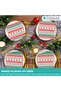 1 Pack (20 Pieces) Red White Green Snowflake Pine Tree Patterned Napkins Christmas Ornament - 3