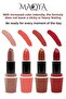 Velvet Touch Nourishing Matte Stay Matte Lipstick 4-Piece Set - 4 Nude Shades / E 203 - E 205 - E 207 - E 211