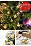 12-Piece Christmas Pine Tree Ornament Set – 4 cm Shiny & Glitter Mixed Ball Ornaments Christmas Pine Tree Ornament - 2