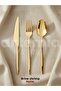 Gold Dine 48 Piece 8 Person Cutlery Set with Box (Titanium Gold) - 3