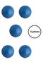 5 Pcs Porcelain Ball Knob Blue Children's Room Furniture Handle Ceramic Single Screw Drawer Handle (30 mm)