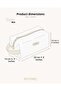 Handmade Off-White Velvet Makeup Bag Orven Collection Fog - 7