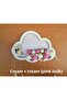Cloud Door Decoration with Led - Cream Pink Ball - 2