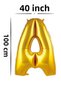 Foil Letter Balloon Gold Color 40 Inch 100 cm Helium Compatible - 3
