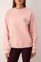 Açık Gül Kurusu Oversize Kalıp Nakışlı Kalın İçi Polarlı Örme Sweatshirt TWOAW26SW00203 - 3