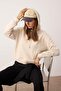 Taş Oversize/Geniş Kalıp Kalın İçi Polarlı Örme Sweatshirt TWOAW26SW00209