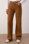 Camel Yüksek Bel Vintage Yıkama Özel Renk Denim Wide Leg/Geniş Paça Jeans TWOAW26JE00110 - 3