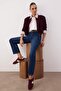 Koyu Mavi  Yüksek Bel Straight Jeans TWOAW26JE00249 - 2