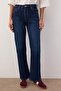 Koyu Mavi  Yüksek Bel Straight Jeans TWOAW26JE00249 - 3