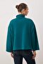 Petrol Stand Collar Zippered and Pocketed Relaxed/Casual Fit Knitted Sweatshirt Twoaw26Sw00187 - 4