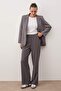 Antrasit Wide Leg/Geniş Paça Dokuma Kumaş Pantolon TWOAW22PL0139 - 3