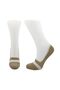 Women's Ballerina Multicolored Socks Cotton Patterned Invisible Anti-Slip Heel Silicone Pack of 6 - 7