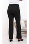 Stretch Fabric Black Plus Size Spanish Palazzo Pants , 4 Seasons, Body-Hugging Pants - 6