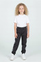 Girl's Shiny Striped Detail Cotton Sweatpants -