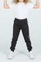 Girl's Shiny Striped Detail Cotton Sweatpants - - 2