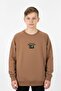 Boys' Sweatshirt with Kangaroo Pocket and Printed Detail - 2