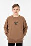 Boys' Sweatshirt with Kangaroo Pocket and Printed Detail - 3