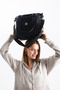 Garfi Model Women's Large Size 4-Compartment Water Resistant Parachute Fabric Crossbody and Shoulder Strap Bag - 5