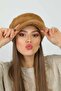 Camel Soft Textured Plush Cap Women's Hat - 3