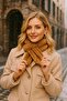 Camel Soft Textured Plush Women's Neck Collar